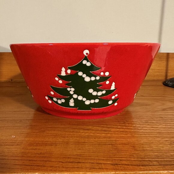 Waechtersbach Germany Christmas Tree Serving Bowl 9" - Picture 7 of 7